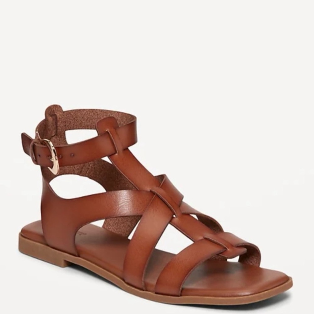 Old Navy Faux-Leather Gladiator Sandals